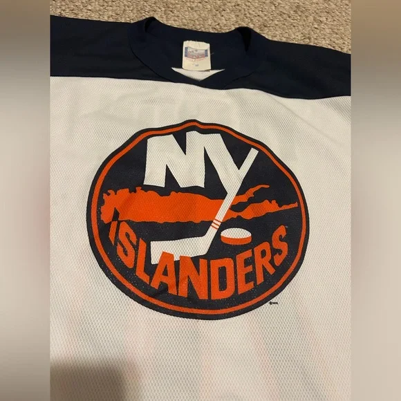 Vintage NHL NY Islanders Yashin 79 Off The Bench Jersey long sleeve shirt size M - Picture 3 of 6